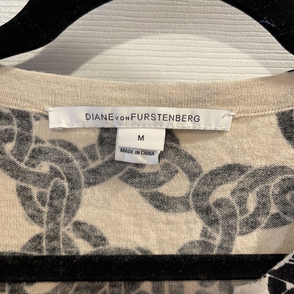 DVF chain link cardigan sweater size M - Picture 2 of 7